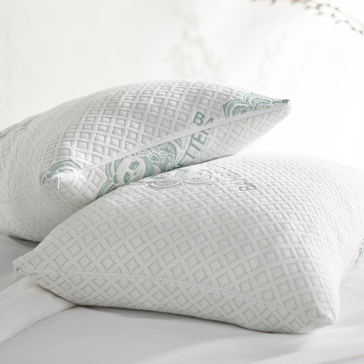 Adjustable Bamboo Cooling Pillow – Gel Memory Foam Fill