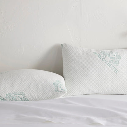 Adjustable Bamboo Cooling Pillow – Gel Memory Foam Fill