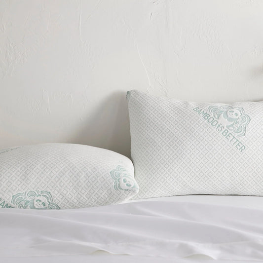 Adjustable Bamboo Cooling Pillow – Gel Memory Foam Fill