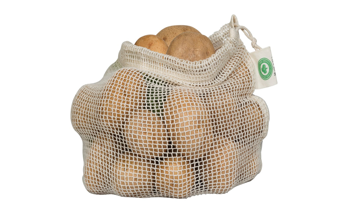 Reusable Cotton Mesh Produce Bags – Set of Eco Grocery Bags